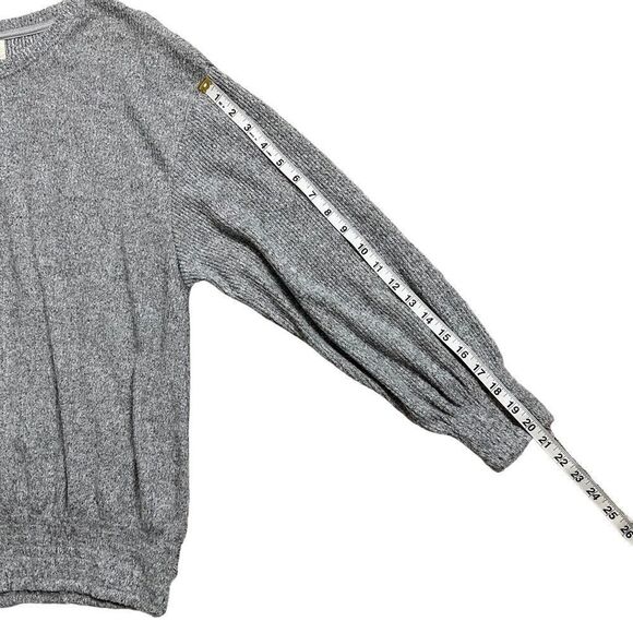 MELLODAY Nordstrom Gray Casual Pullover Long Sleeve Poly Stretch Sweater Large - Picture 9 of 10